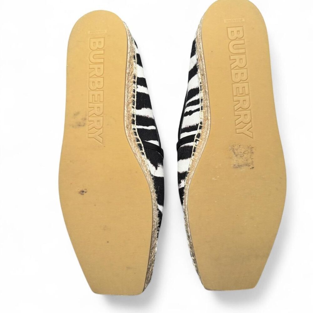 Burberry Women's Abstract/Zebra Print Flat Slip-O… - image 7